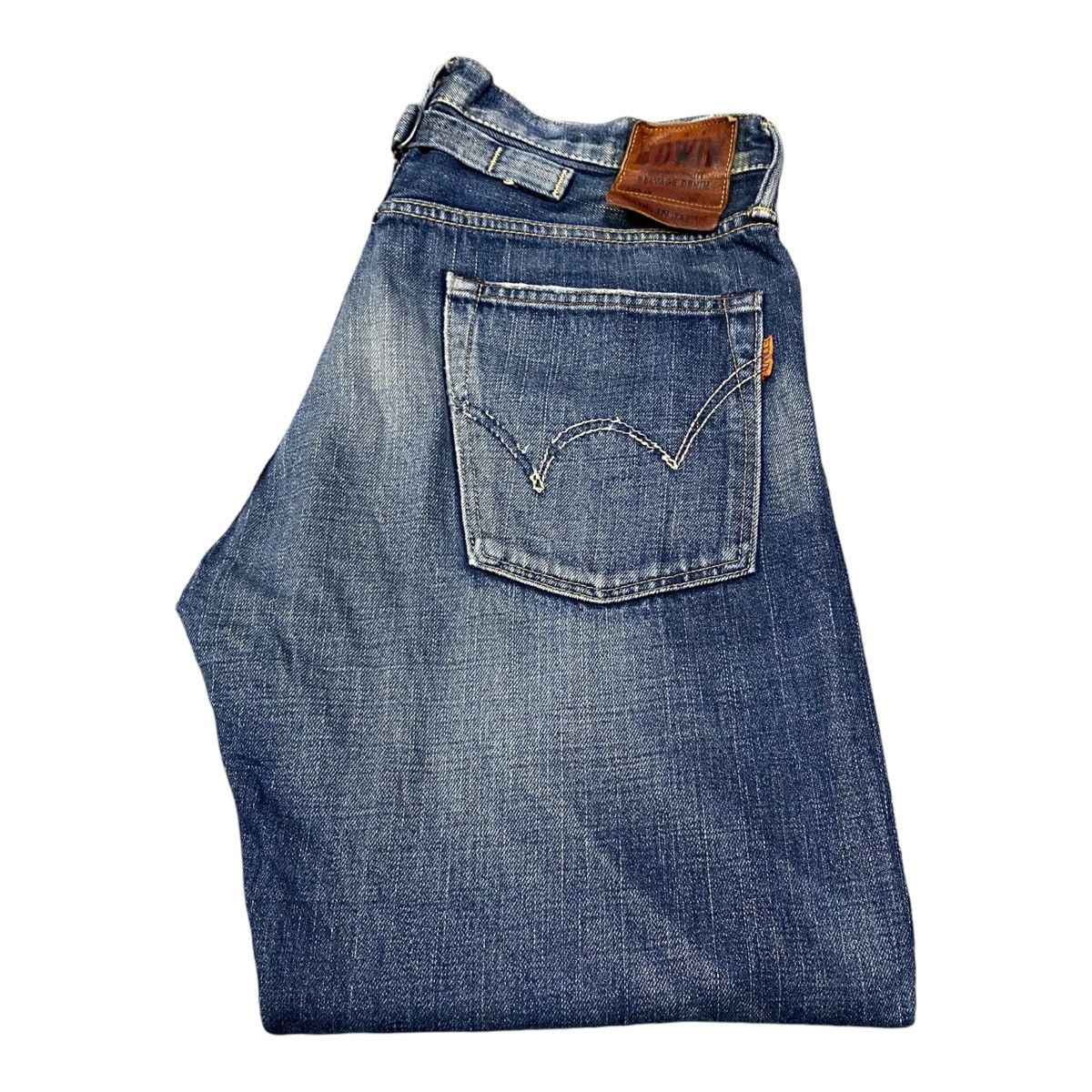 Edwin × Jean Edwin 505 Selvage Denim Distressed Jeans Size US 30 / EU 46 - 3 Thumbnail