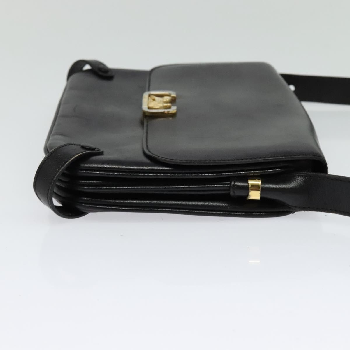 Celine CELINE Shoulder Bag Leather Black Gold Size ONE SIZE - 5 Thumbnail