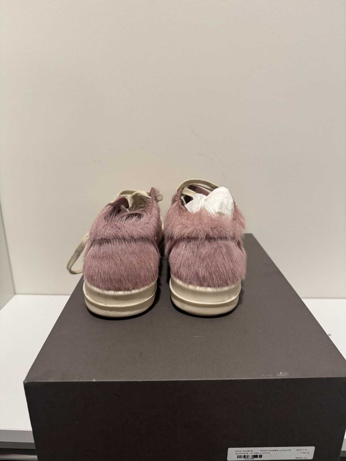 Rick Owens Rick Owens Wmns Pelliccia Vintage Low 'Dusty Pink' Size US 10.5 / IT 40.5 - 3 Thumbnail