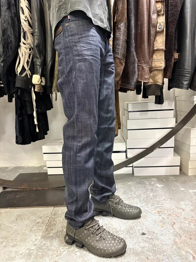 Burberry × Vintage 2000s Burberry Raw Denim Jeans Size US 33 - 3 Thumbnail