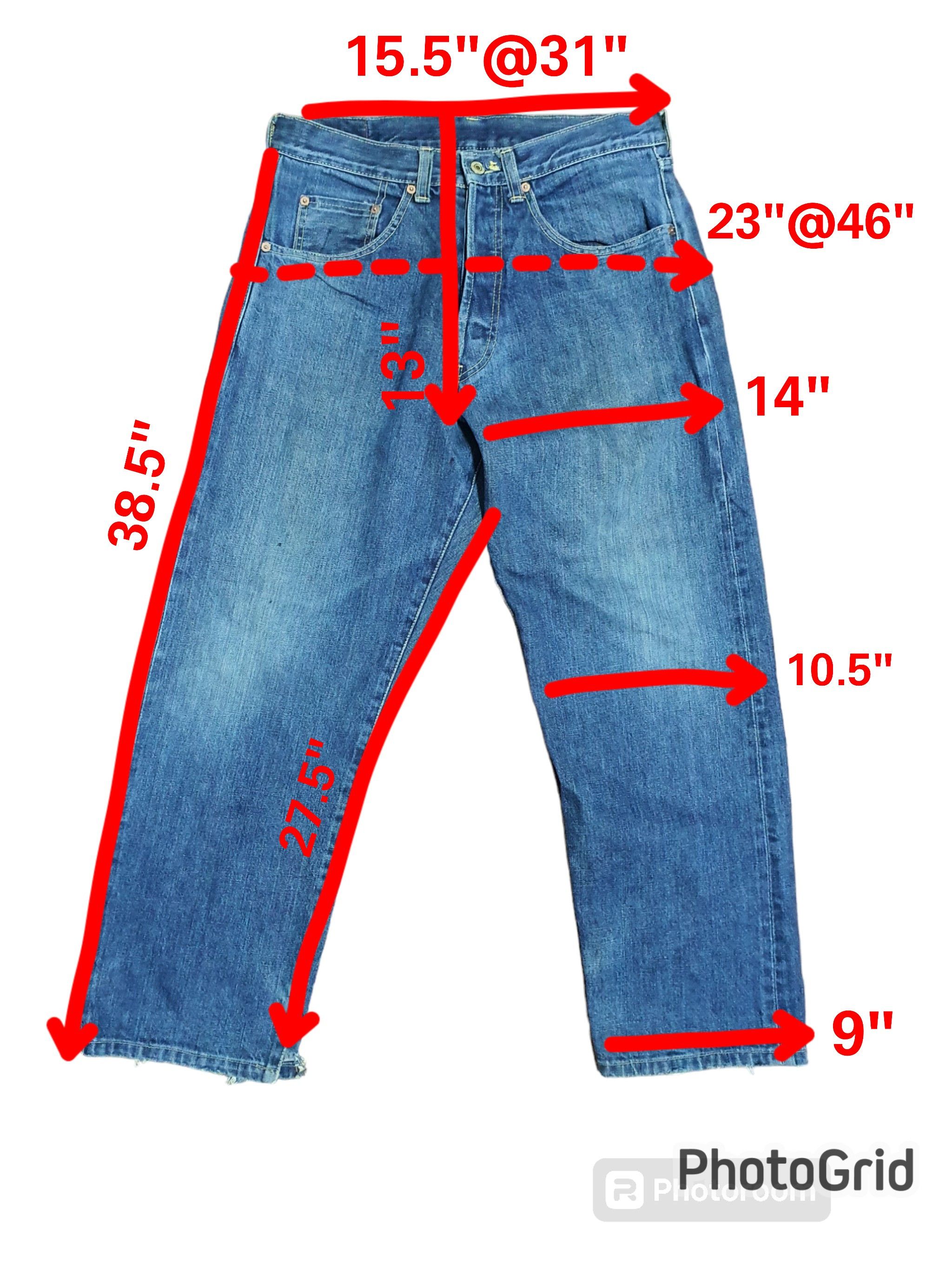 Studio D'Artisan × Vintage STUDIO D’ARTISAN 31/38.5 SELVEDGE BAGGY JEANS Size US 31 - 10 Thumbnail