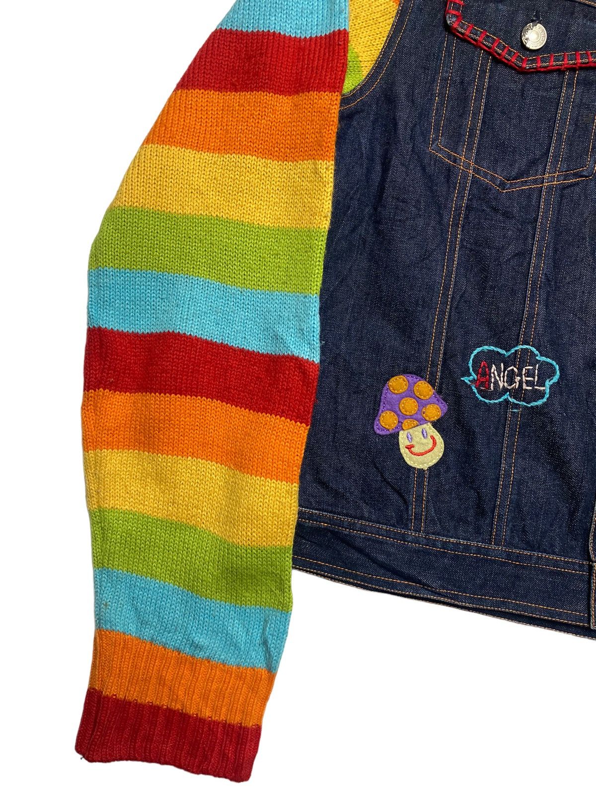 Angel Blue 2000s Angel Blue - Chunky Knitted Denim Jacket Size L / US 10 / IT 46 - 5 Thumbnail