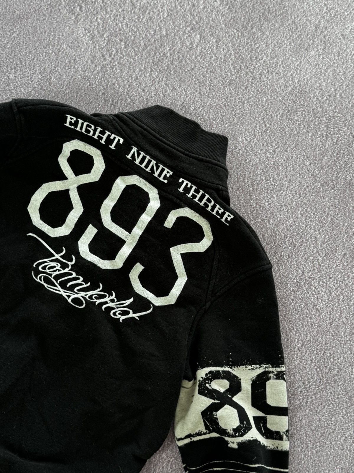 20471120 Vintage Diesel Style Faded Grunge Zip Up Jumper Sweatshirt Size US M / EU 48-50 / 2 - 7 Thumbnail