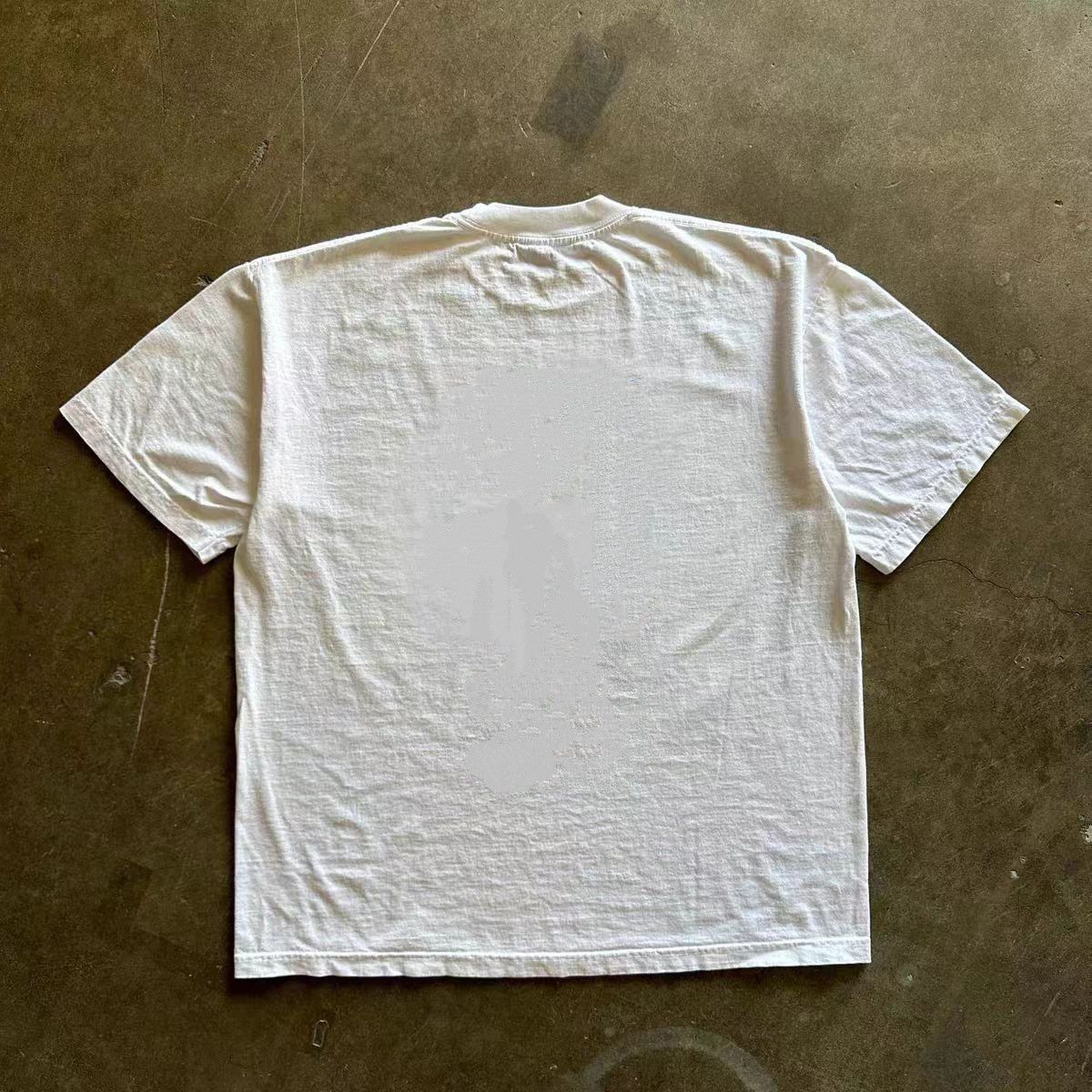 Vintage Street washed white retro floral print t-shirt Size US M / EU 48-50 / 2 - 2 Thumbnail