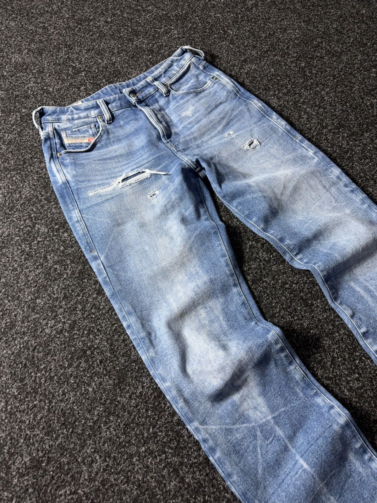 Diesel × If Six Was Nine × Vintage Vintage Diesel Industry Distressed Jeans skinny denim pants Size 28" / US 6 / IT 42 - 5 Thumbnail