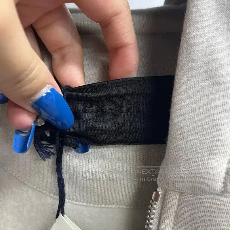 Prada Prada Men's Gray Zip-Up Hoodie. Size US XL / EU 56 / 4 - 3 Thumbnail