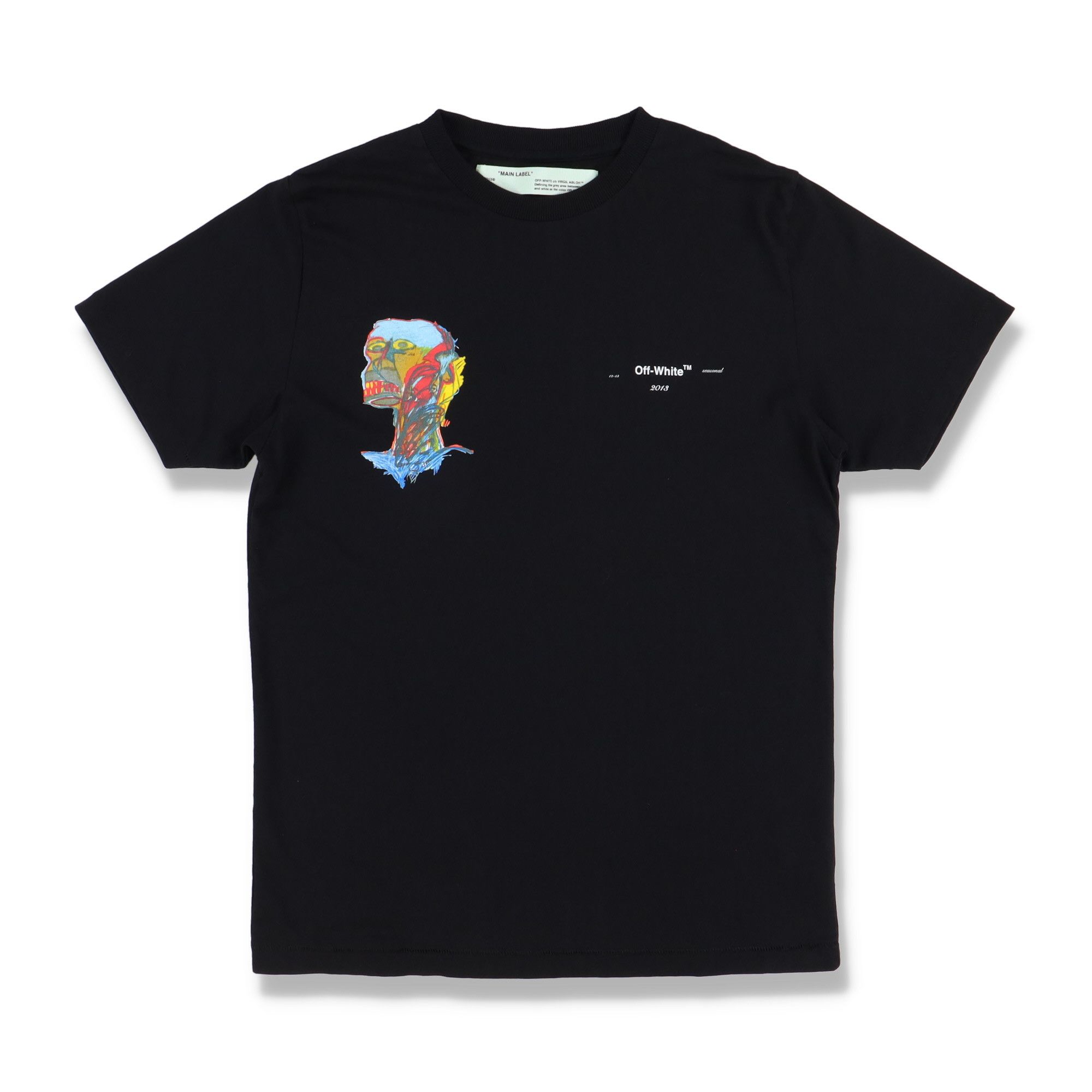 Jean-Michel Basquiat × Off-White Black Post Modern Logo T-Shirt Size US M / EU 48-50 / 2 - 5 Thumbnail