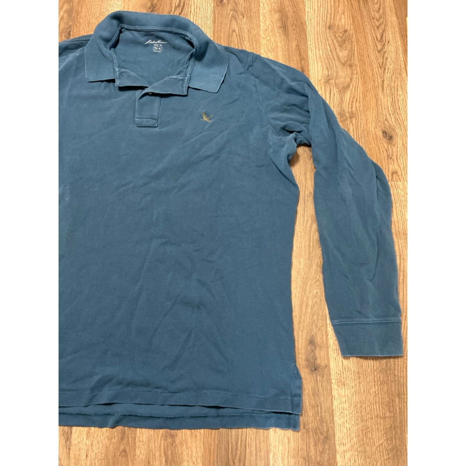 Eddie Bauer Eddie Bauer Shirt Men's Size XL Tall Blue 1/4 Buttons Long Sleeve Size US XL / EU 56 / 4 - 3 Thumbnail
