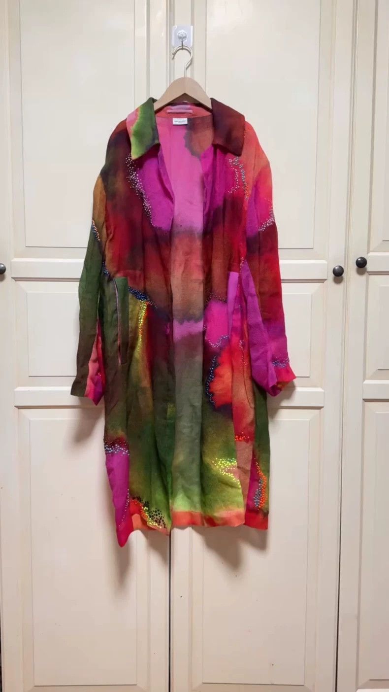 Dries Van Noten DRIES VAN NOTEN Tie-dyed silk cardigan Size M / US 6-8 / IT 42-44 - 1 Thumbnail