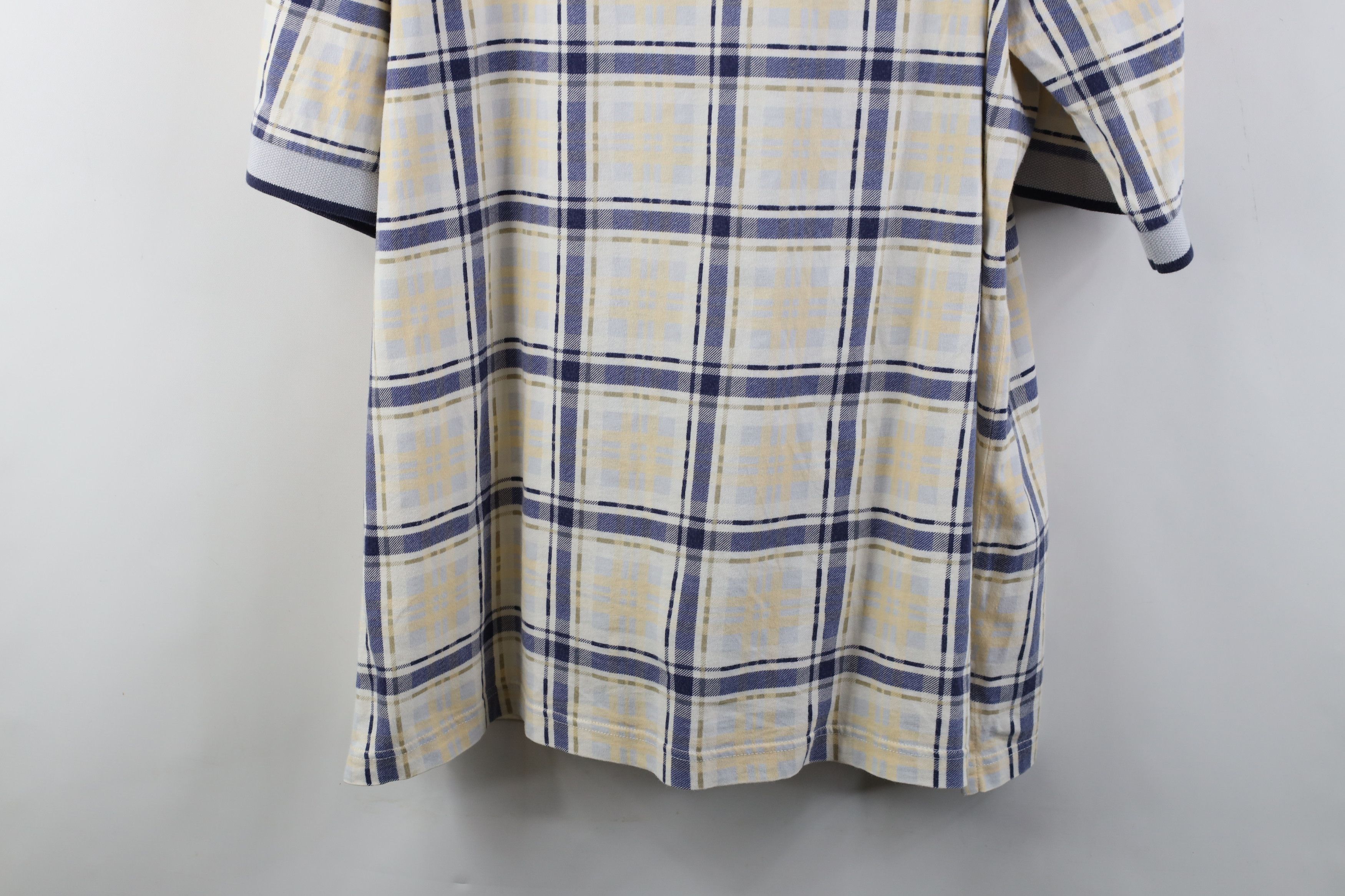 Vintage Vintage 90s Streetwear Collared Golf Polo Shirt Plaid USA Size US XL / EU 56 / 4 - 11 Thumbnail