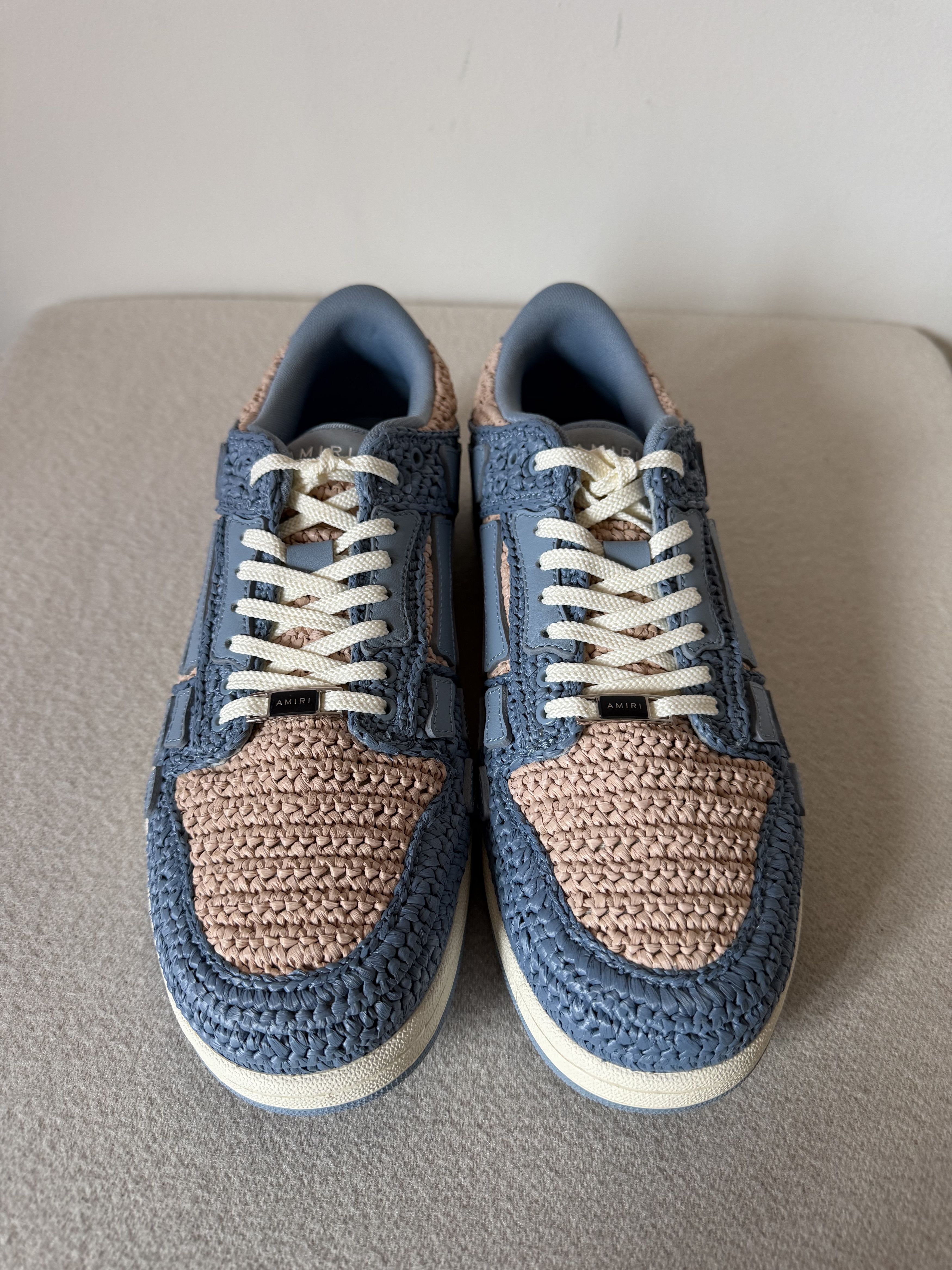 Amiri Amiri Raffia Skel Top Low in Blue Size US 12 / EU 45 - 4 Thumbnail