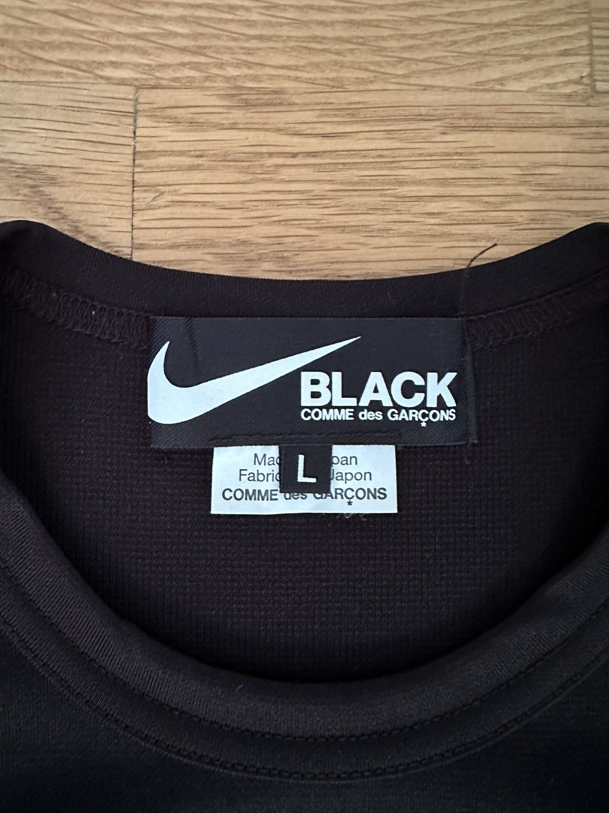 Comme des Garcons Nike x Comme Des Garçons Black Tee Size US L / EU 52-54 / 3 - 3 Thumbnail