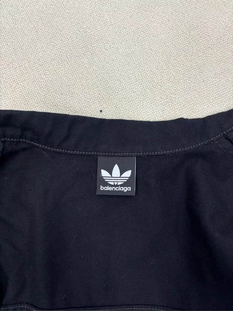 Balenciaga Balenciaga x Adidas Black Denim Jacket-2505 Size US L / EU 52-54 / 3 - 4 Thumbnail