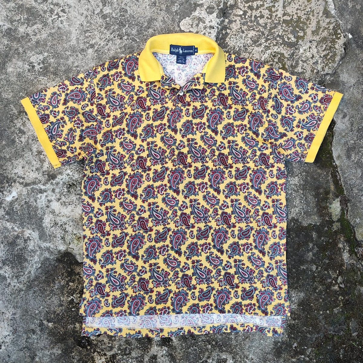 image of Polo Ralph Laurent Bandana Vintage in Yellow, Men's (Size Large)
