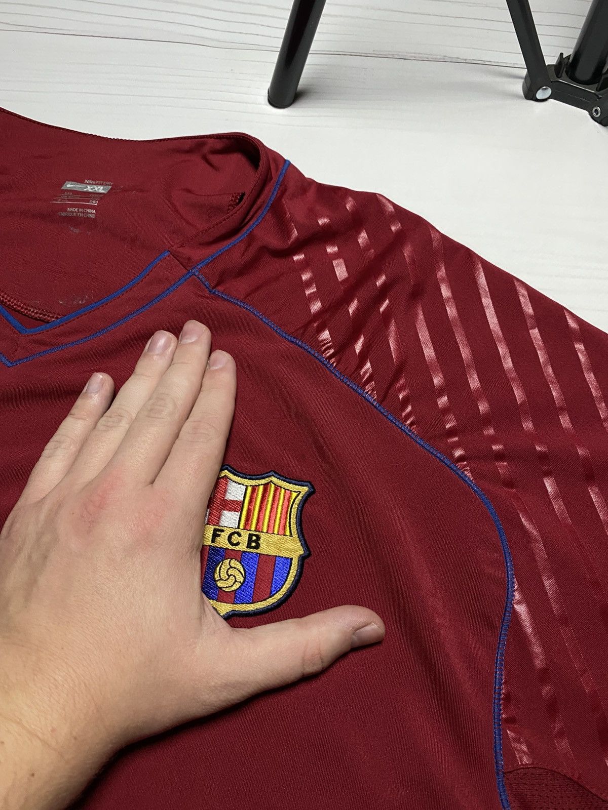 Nike Vintage Nike FC Barcelona 2007/08 training soccer jersey Size US XXL / EU 58 / 5 - 10 Thumbnail
