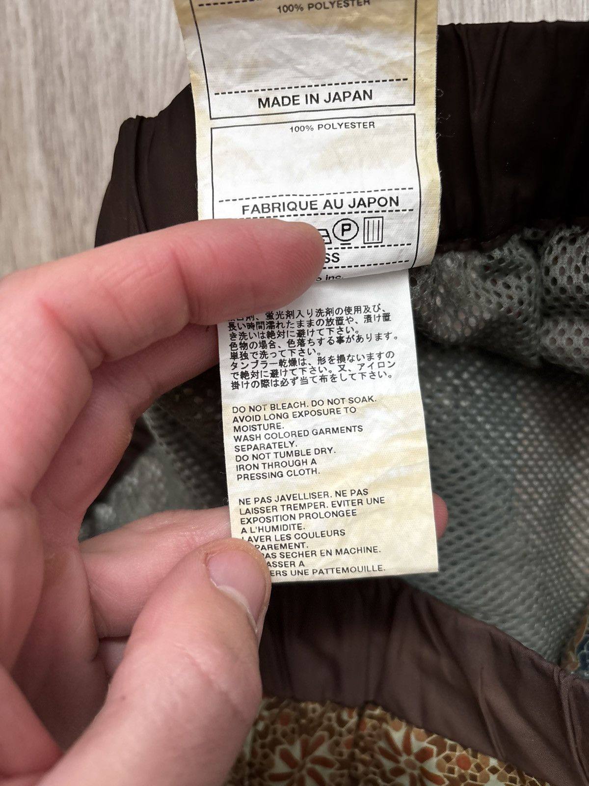 White Mountaineering White Mountaineering Patterned Shorts Made in Japan Size 0 S Size US 29 - 15 Thumbnail