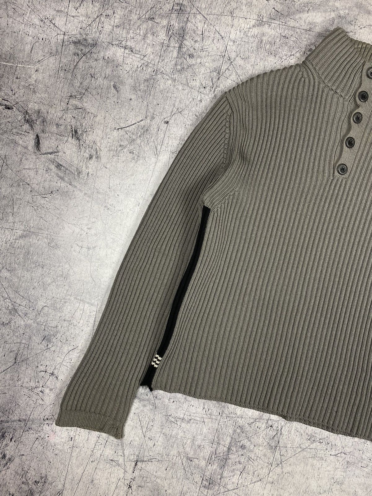 Massimo Osti Vintage 00s Stone Island Massimo Osti Wool Knitted Sweater Size US L / EU 52-54 / 3 - 4 Thumbnail