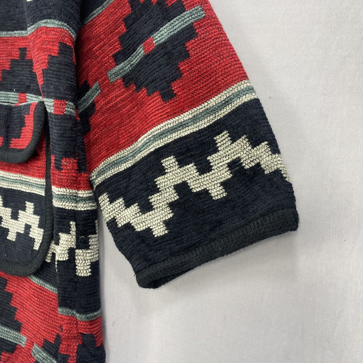 Aran Isles Knitwear Visuto Su Tribal Navajo Pattern Woven Jacket Size US L / EU 52-54 / 3 - 3 Thumbnail