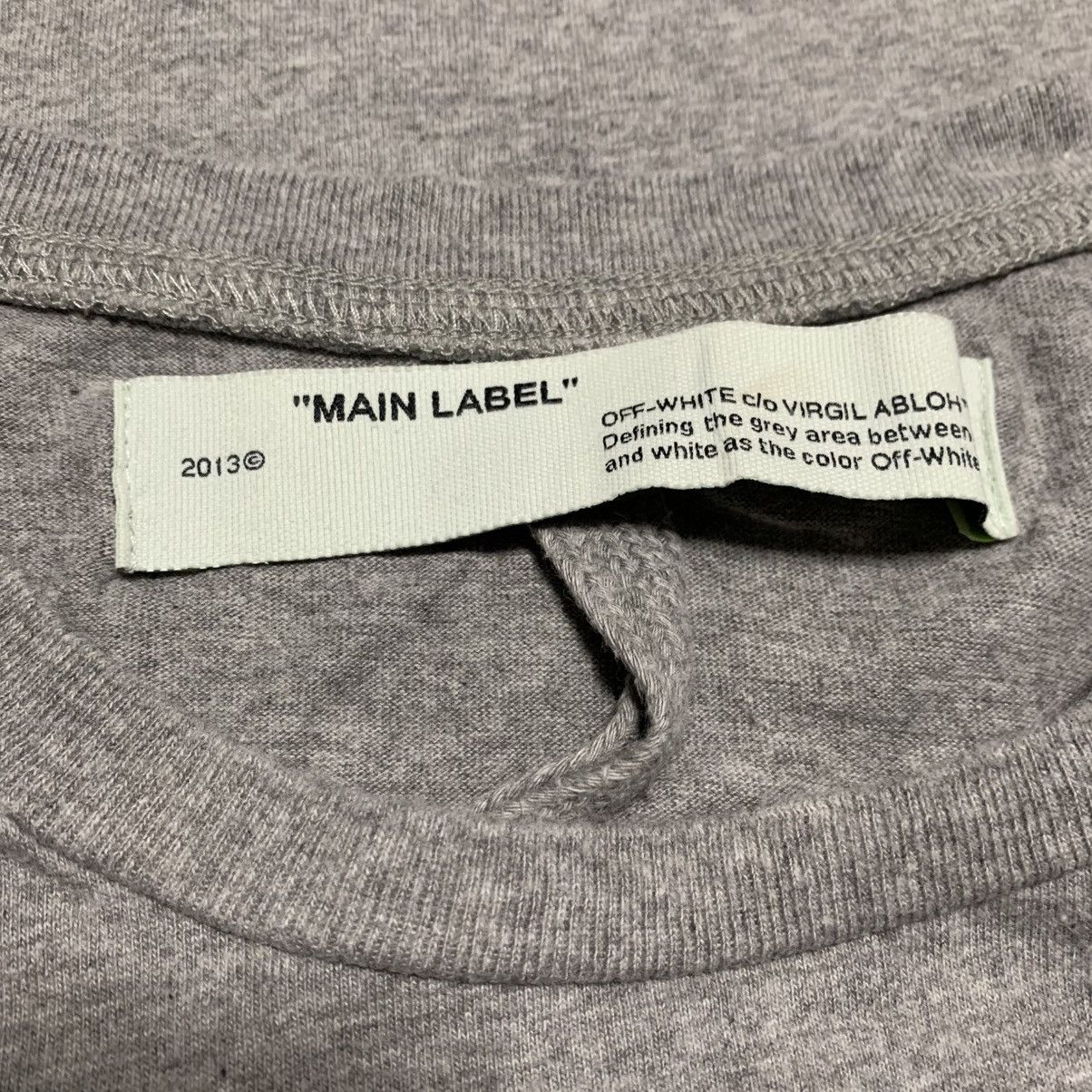 Off-White Off White Medium Triangle Grey Tee Virgil Abloh Size US M / EU 48-50 / 2 - 5 Thumbnail