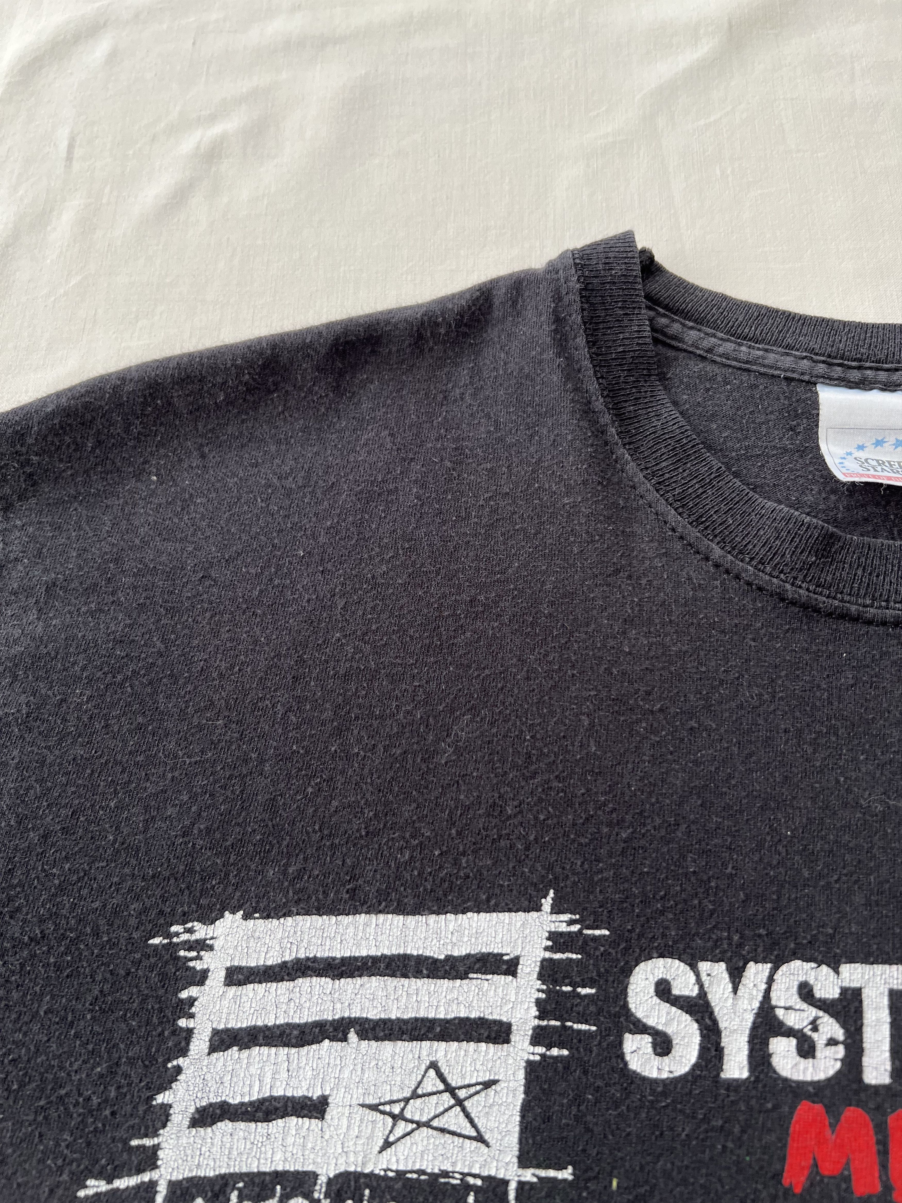 Band Tees Vintage 2000s System of a Down Mezmerize Black T-shirt Size US M / EU 48-50 / 2 - 9 Thumbnail