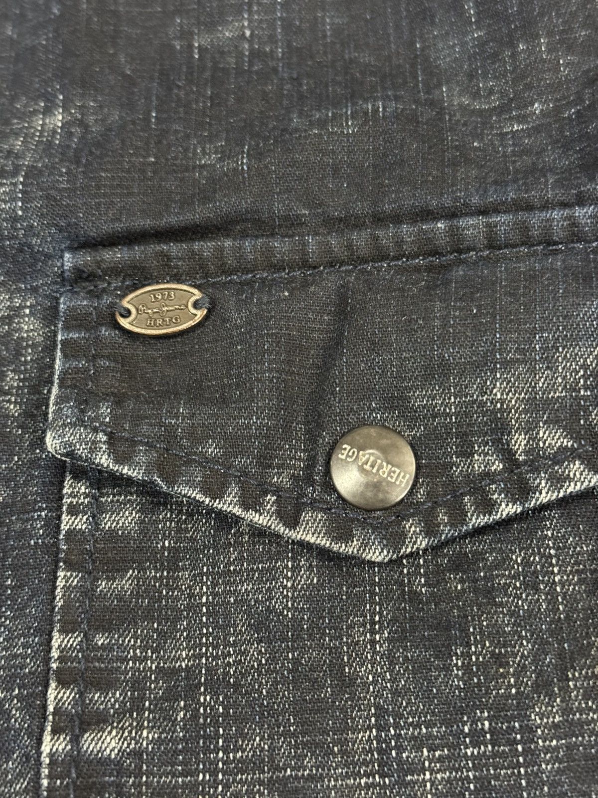 Pepe Jeans × Vintage Vintage Pepe Jeans London Heritage Denim Button up Shirt Size US M / EU 48-50 / 2 - 8 Thumbnail