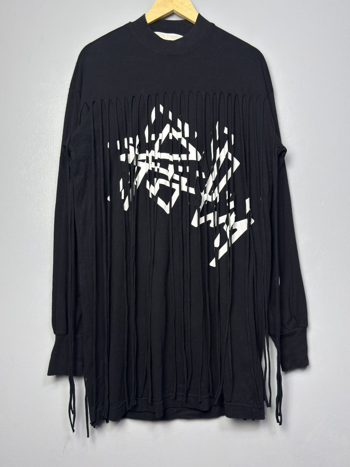 Palm Angels Palm Angels Black Fringed Dress Size S / US 4 / IT 40 - 3 Thumbnail