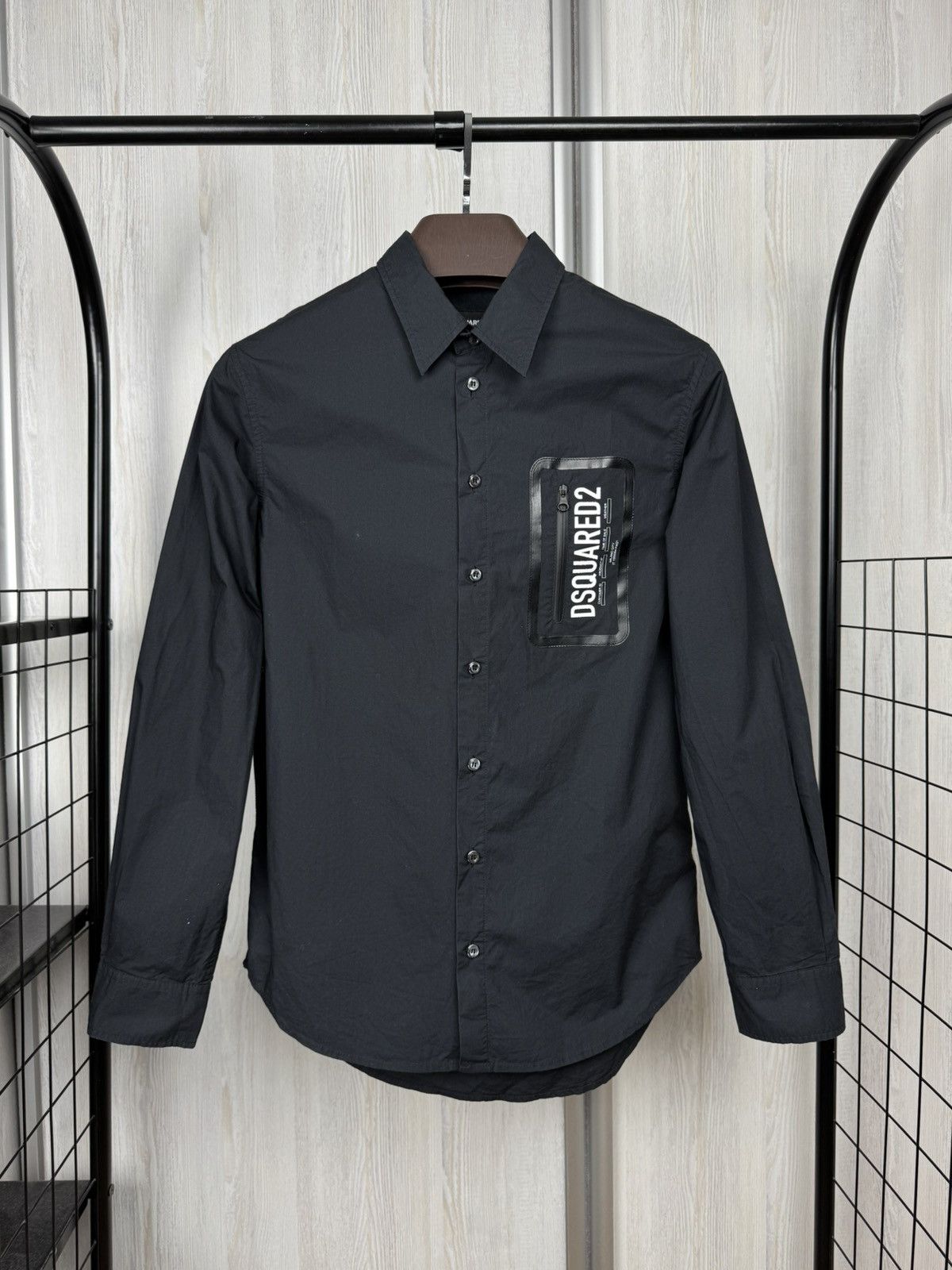 Dsquared2 Dsquared2 Black Junior big logo zip pocket shirt size 14Y Size US XS / EU 42 / 0 - 1 Thumbnail