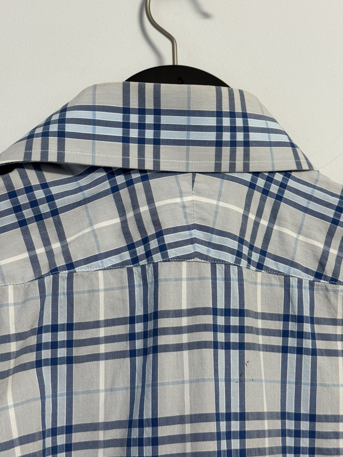 Burberry Vintage Burberry Nova Check Long Sleeve Blue Shirt Size US L / EU 52-54 / 3 - 12 Thumbnail