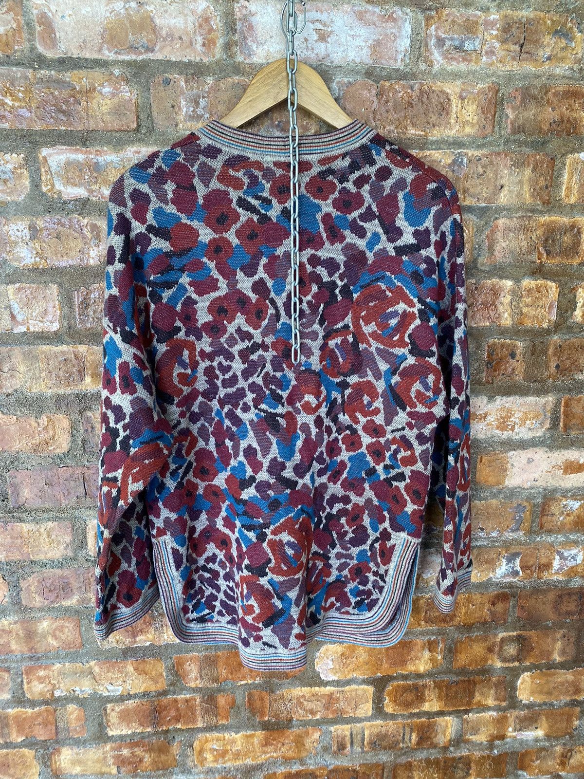 Coogi × Missoni × Yoshiyuki Konishi 1990s Missoni sport Floral jacquard knit Size L / US 10 / IT 46 - 10 Thumbnail