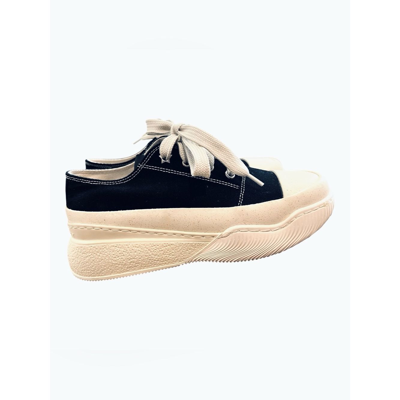 Stella McCartney Stella McCartney Loop Platform Sneakers EU 37 Black White V Size US 7 / IT 37 - 7 Thumbnail