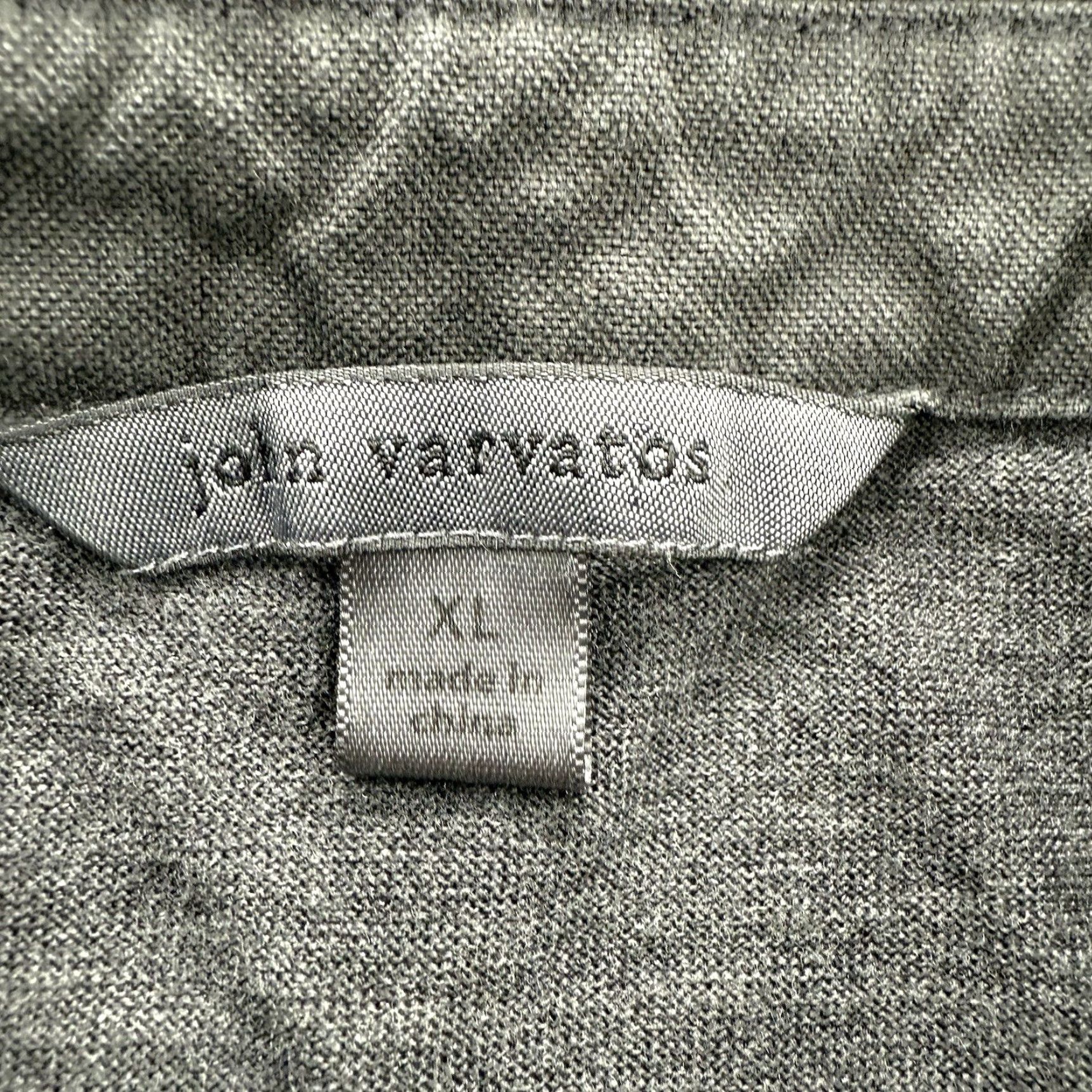 John Varvatos John Varvatos Polo Shirt Men XL Gray Silk Blend Golf Preppy Designer Shirt Short Sleeve Mens Polo Golfing Vintage No Size US XL / EU 56 / 4 - 3 Thumbnail