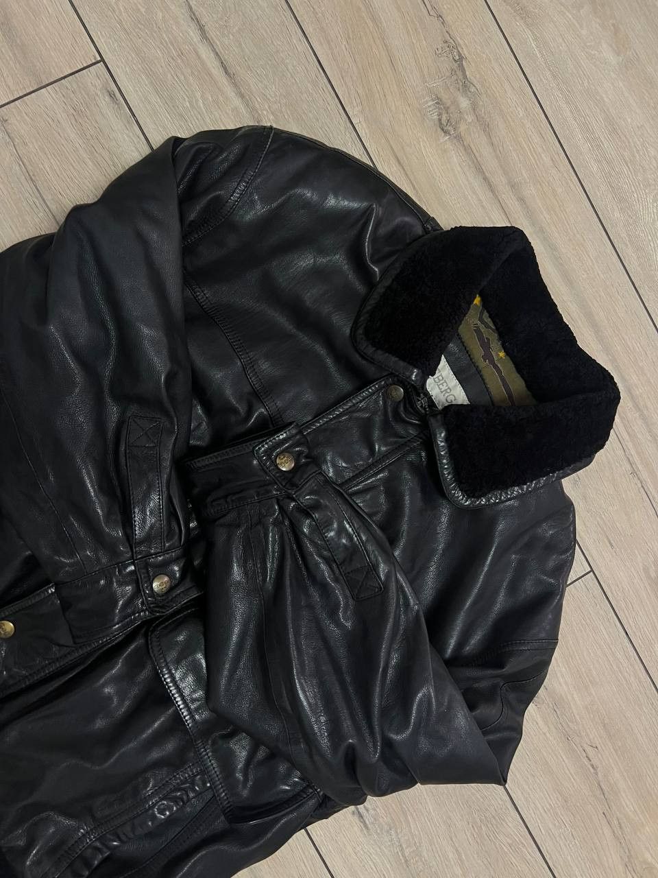 Iceberg Iceberg Vintage Leather Bomber Jacket Insulated Motorcycle Size US M / EU 48-50 / 2 - 12 Thumbnail
