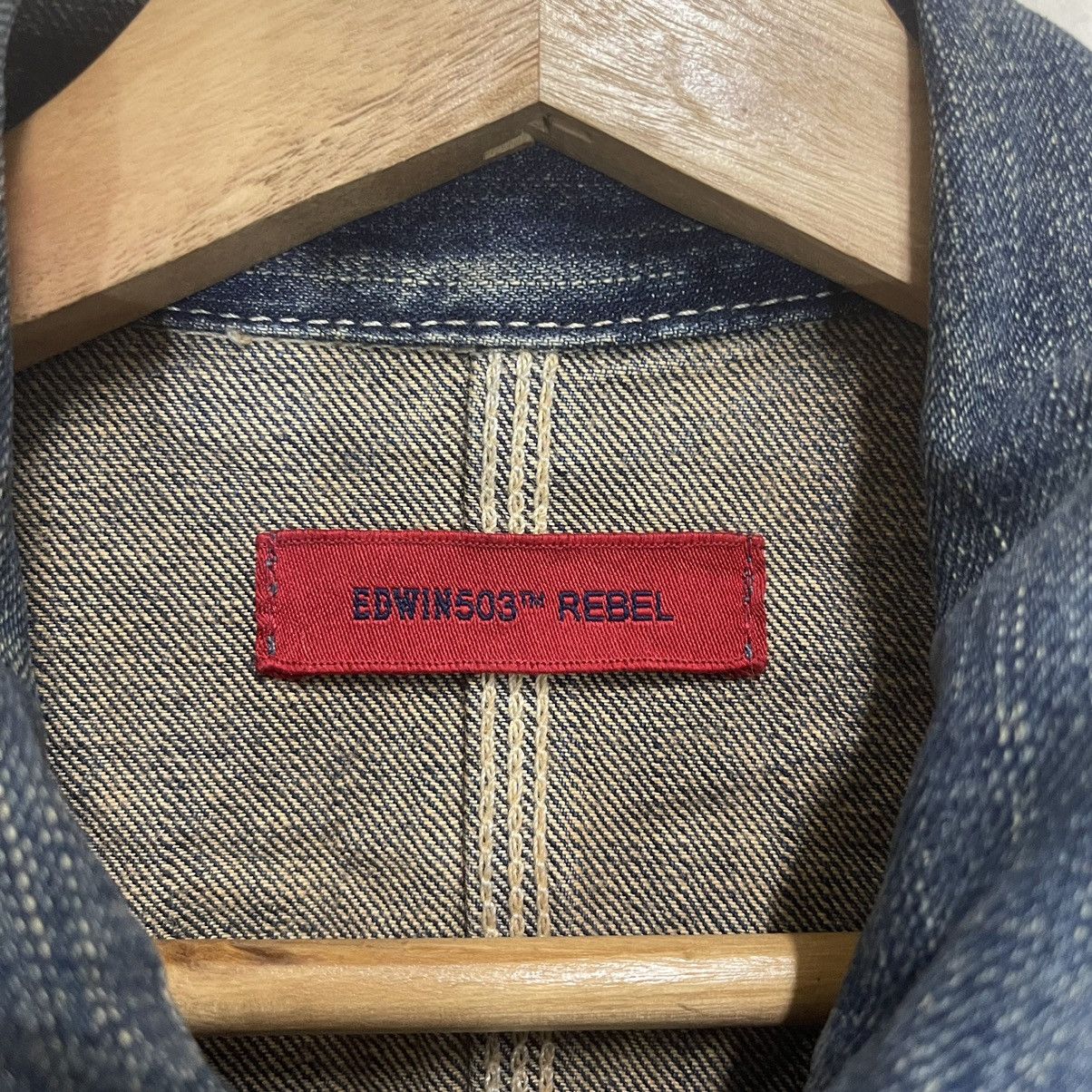 Edwin VINTAGE EDWIN 503 REBEL CHORE DENIM JACKET Size US M / EU 48-50 / 2 - 11 Thumbnail