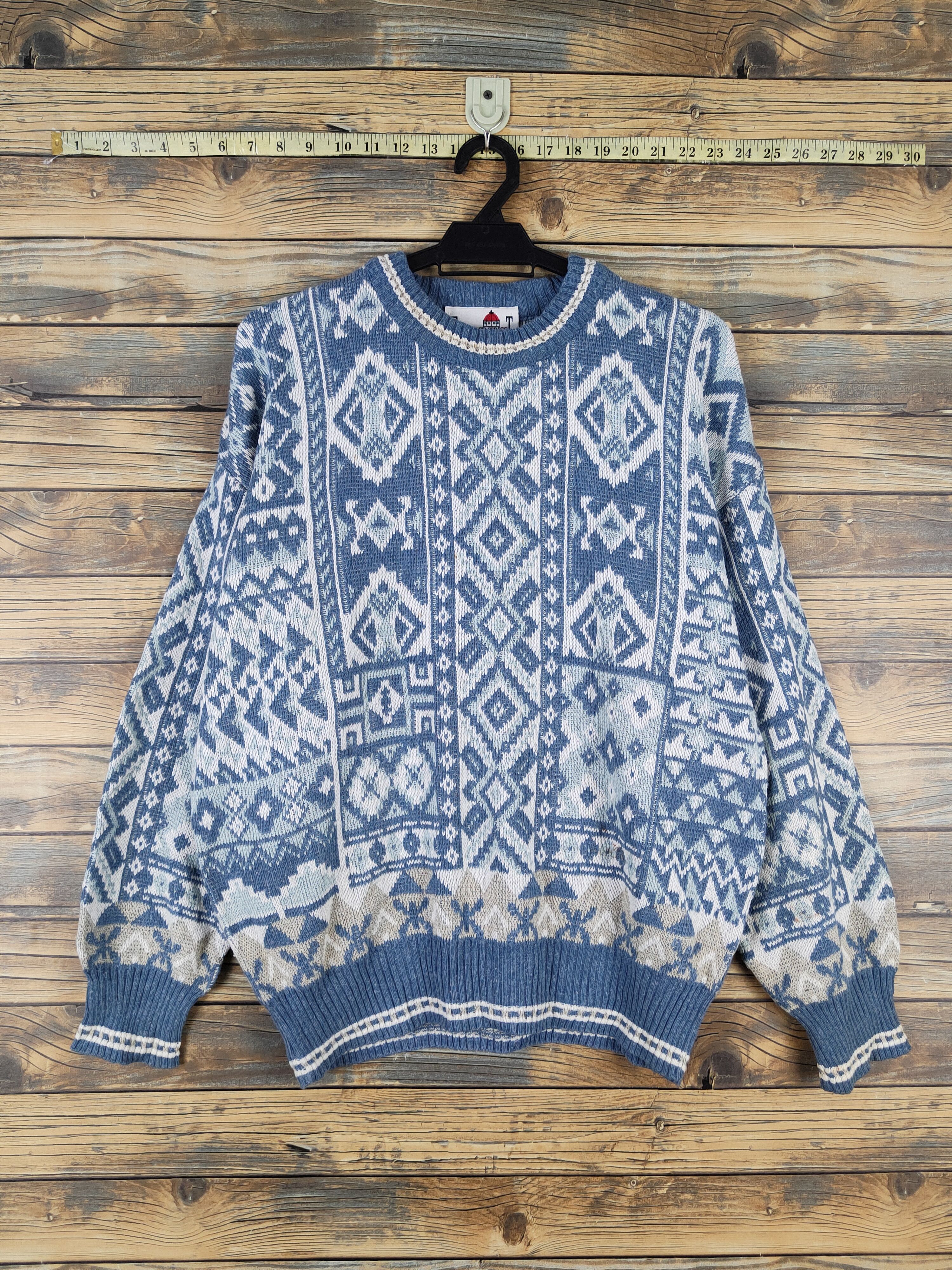 Florence Tricot Florence Tricot Blue Knitwear Sweatshirts like coogi #W2151 Size US L / EU 52-54 / 3 - 1 Thumbnail
