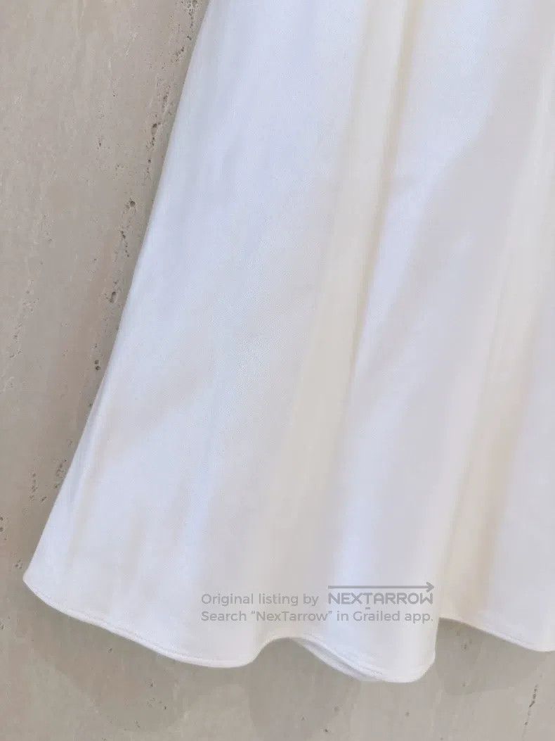 Chanel Chanel Pearly white silk dress Size XXS / US 00 / IT 34 - 4 Thumbnail