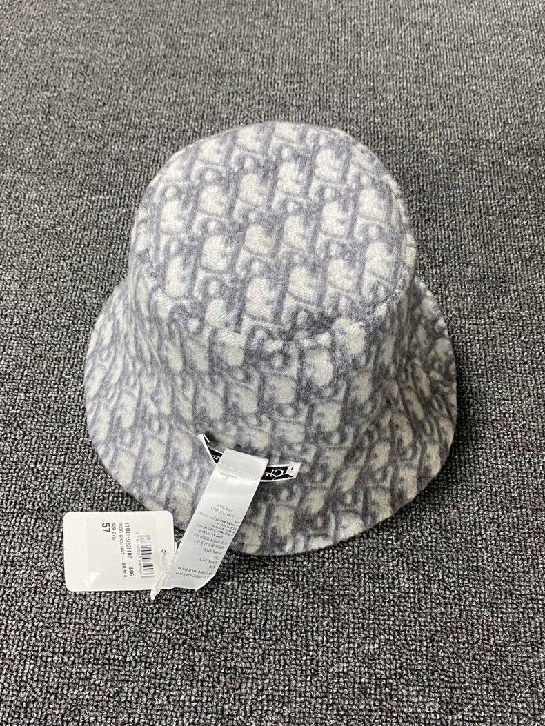 Dior Dior double-sided gray wool fisherman hat Size ONE SIZE - 4 Thumbnail