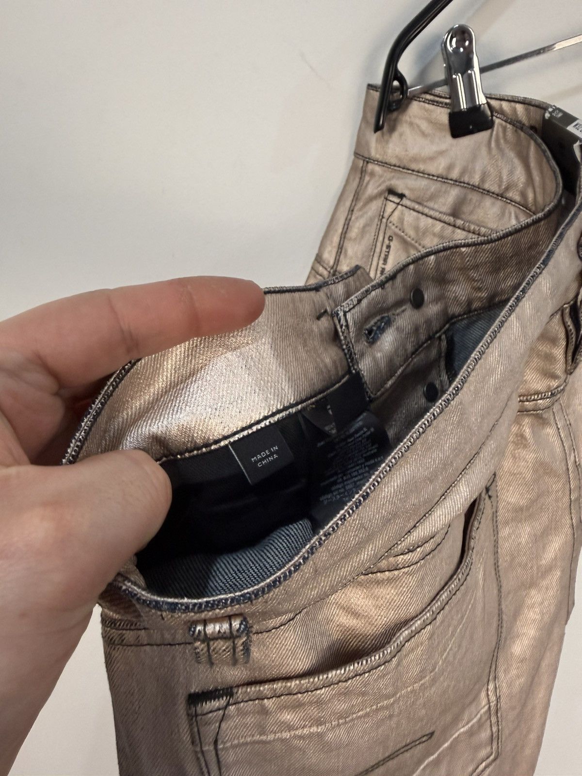 G-Star G-Star Raw Scutar 3D Gold Metallic Denim Pants Size US 32 / EU 48 - 13 Thumbnail