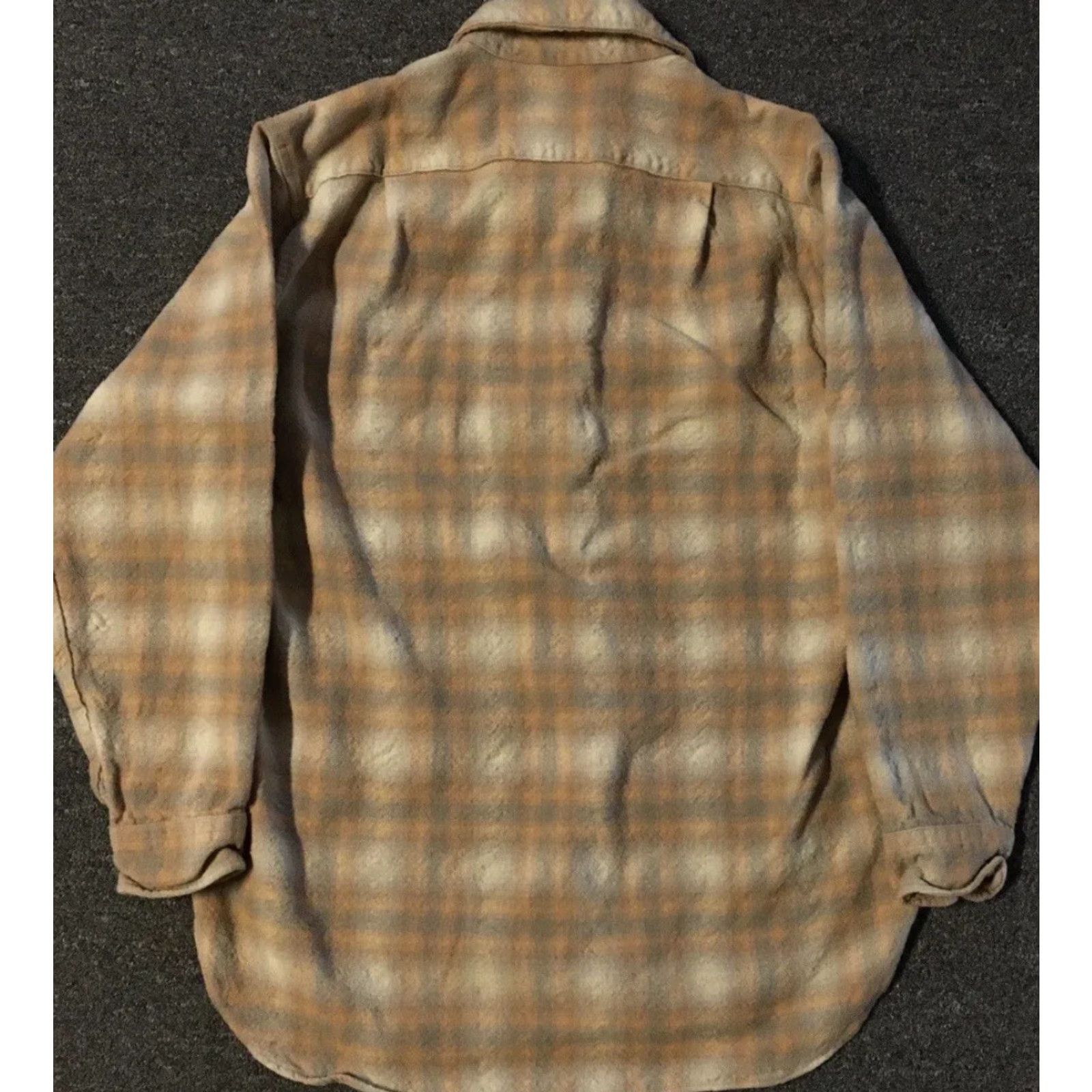 Pendleton Vtg Pendleton Wool Shirt M USA Plaid Button-Up Women Cowboy Trucker Grunge 70s 80s Tan Brown Size M / US 6-8 / IT 42-44 - 2 Thumbnail