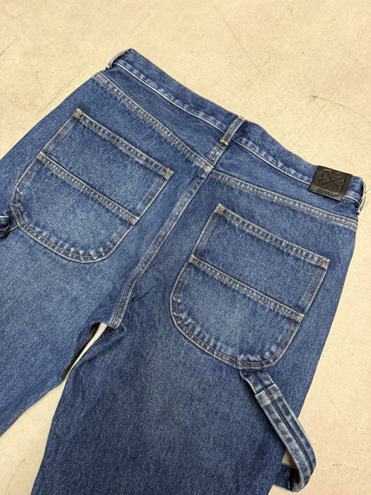 Off-White Off-White Virgil Abloh Carpenter Blue Jeans size 31 Size US 31 - 1 Thumbnail
