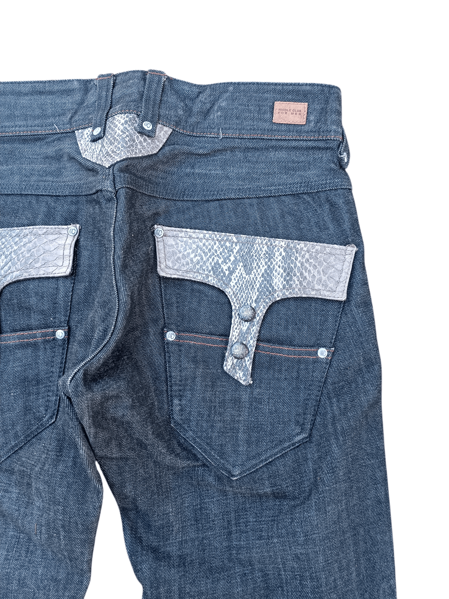 Nicole Club Nicole Club For Men Flare Boot Cut Snake Skin Pocket Denim Size US 32 / EU 48 - 5 Thumbnail