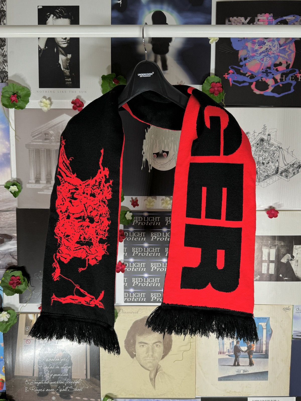 Drain Gang × Sad Boys Cease 2 exist C2E Hardcore Scarf | Grailed
