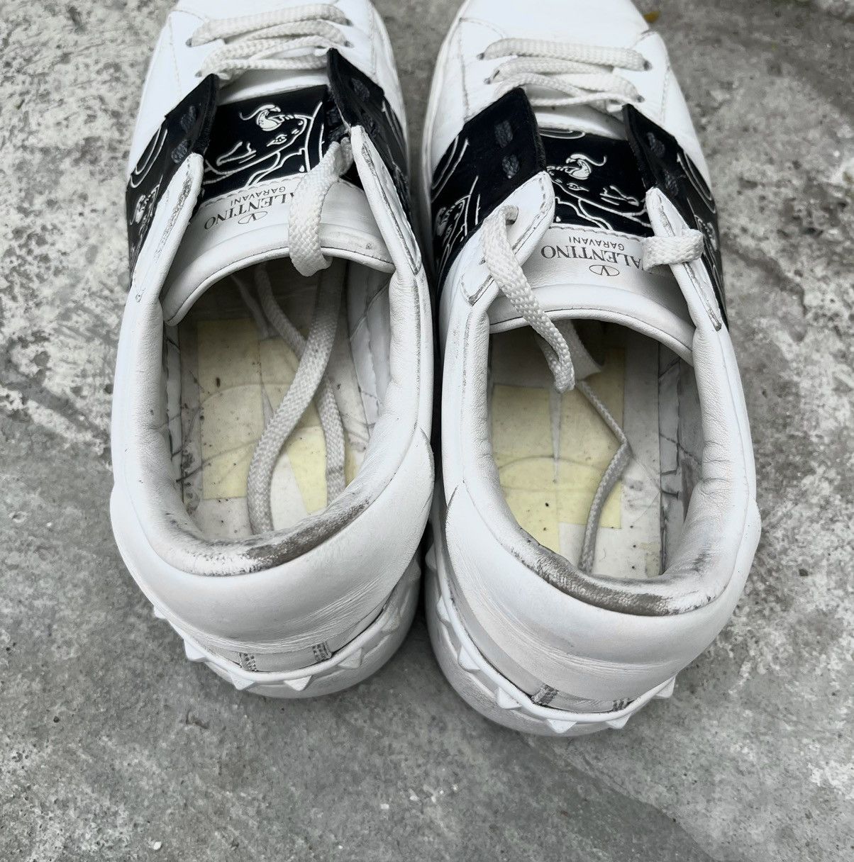 Valentino Valentino Garavani pantera low top leather sneakers Size US 7 / IT 37 - 13 Thumbnail