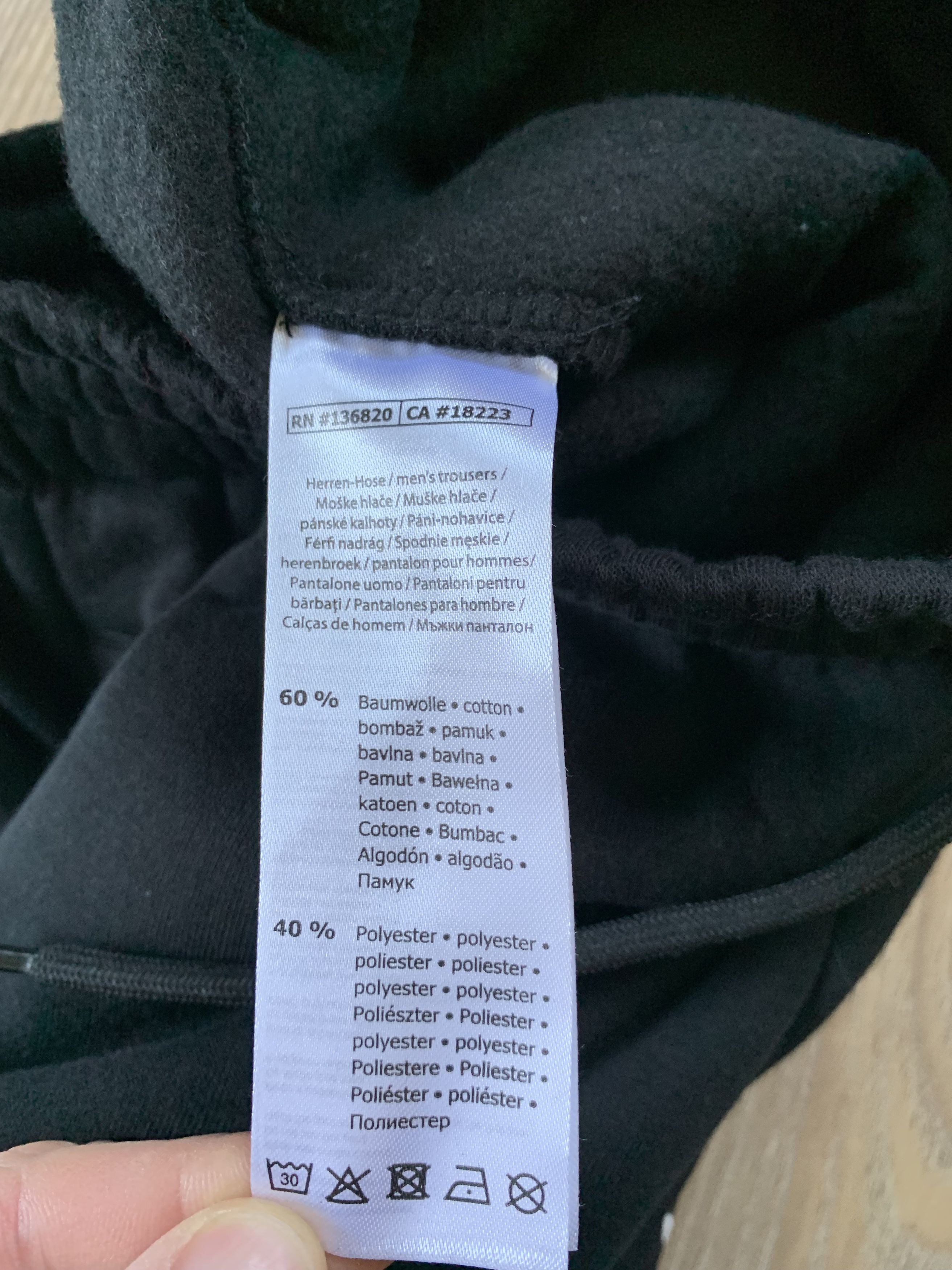 Kappa Kappa New Black Cotton Sweatpants Size US 34 / EU 50 - 6 Thumbnail