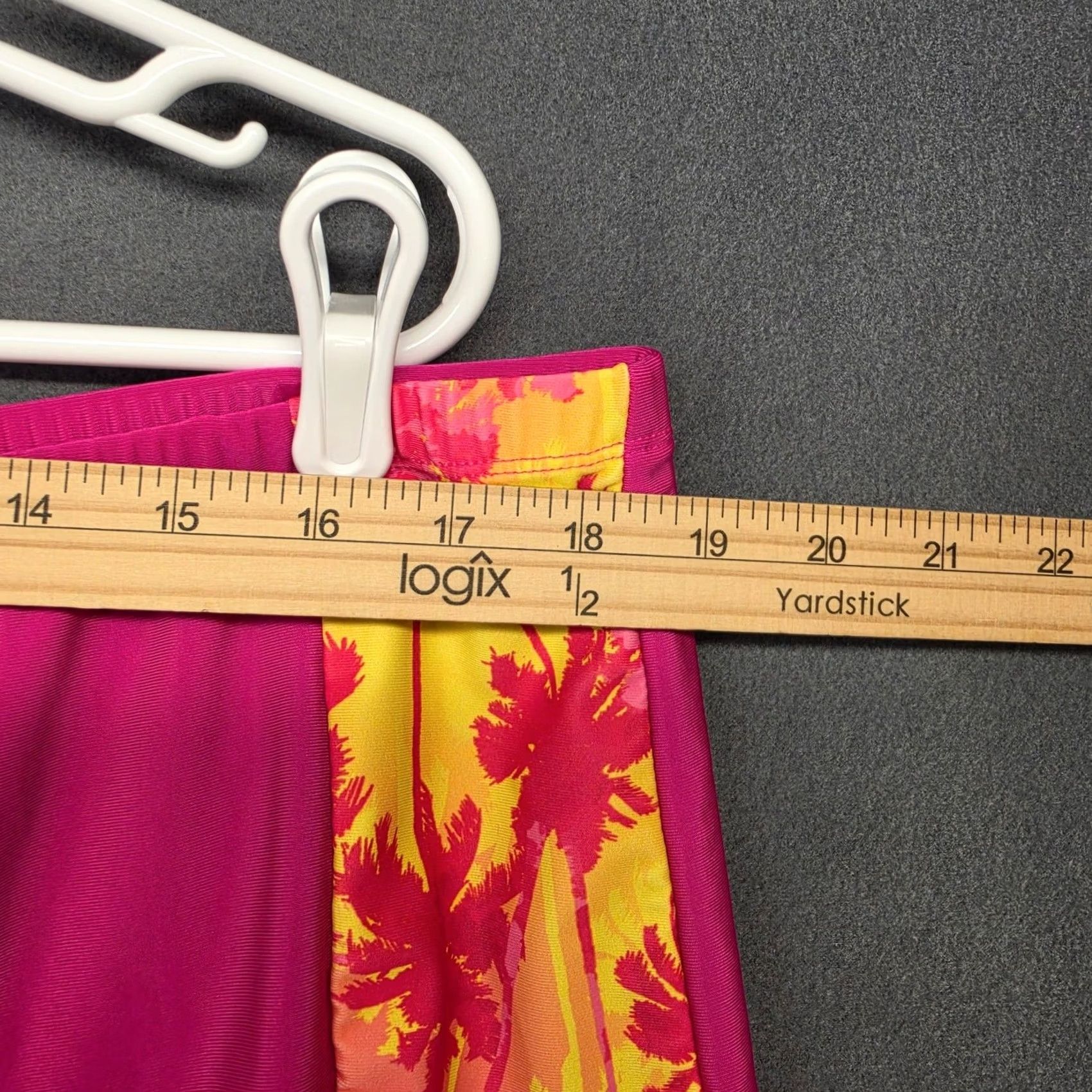 Vintage Womens Pink Tropical Swim Cover Up Shorts Plus Size Beach Lounge Pull On 5XL Size 40" / US 18 - 4 Thumbnail