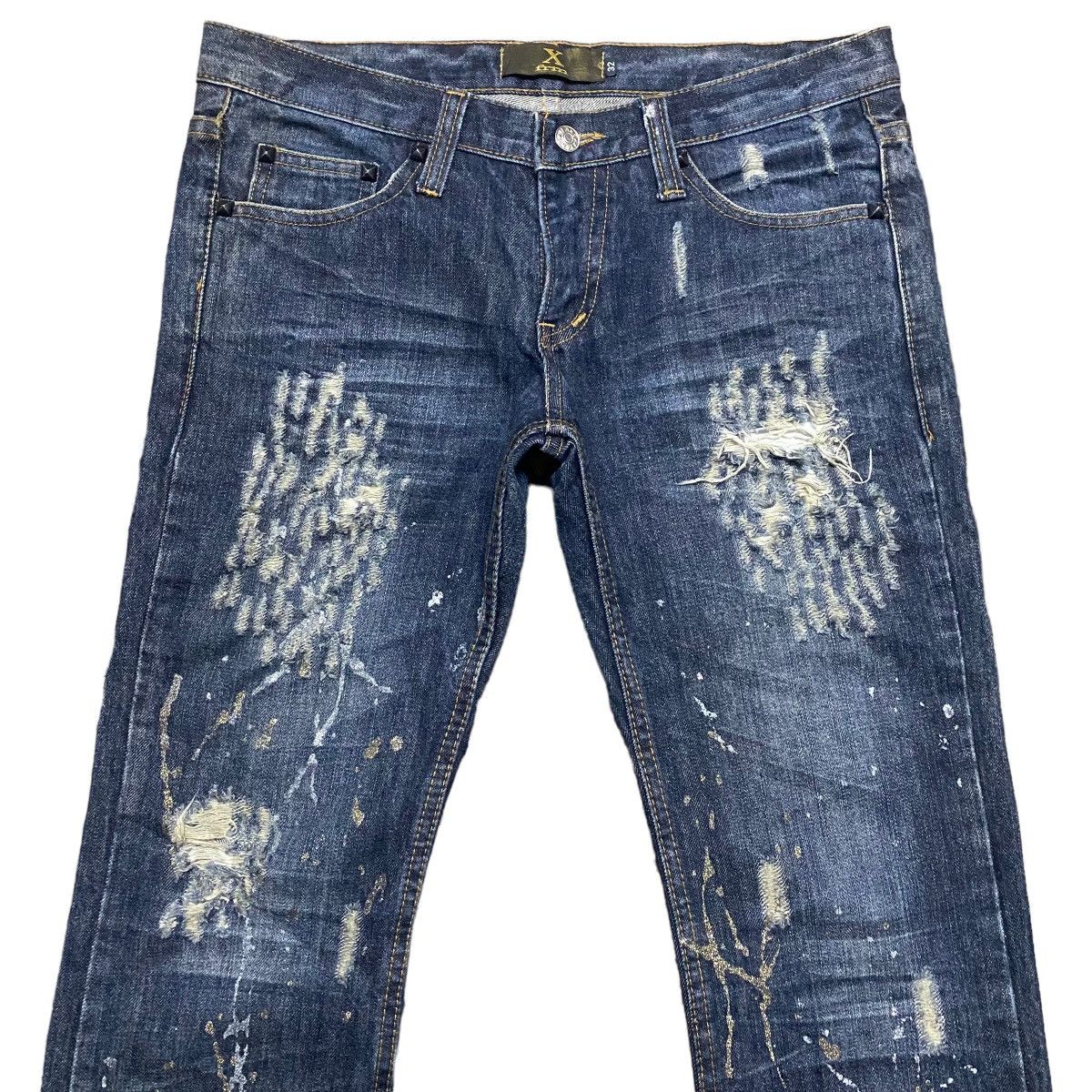 Le Grande Bleu (L.G.B.) Xfrm Clawmark Denim Flare Jeans Size US 32 / EU 48 - 3 Thumbnail