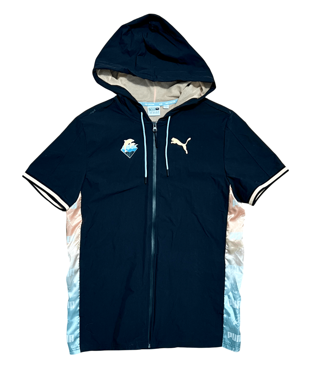 Puma Puma x Pink Dolphin Black Short Sleeve Full Zip Shirt Size US M / EU 48-50 / 2 - 1 Thumbnail
