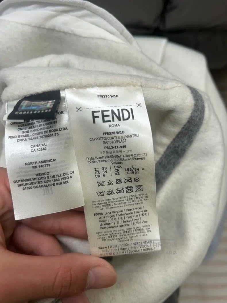Fendi Fendi Gray Mink Fur Coat Size XS / US 0-2 / IT 36-38 - 5 Thumbnail