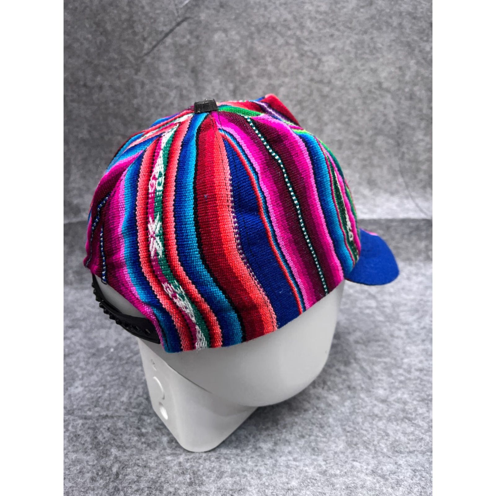Pinko Aztec Striped Snapback Hat Cap One Size Adult Blue Pink Casual Unisex Size ONE SIZE - 7 Thumbnail