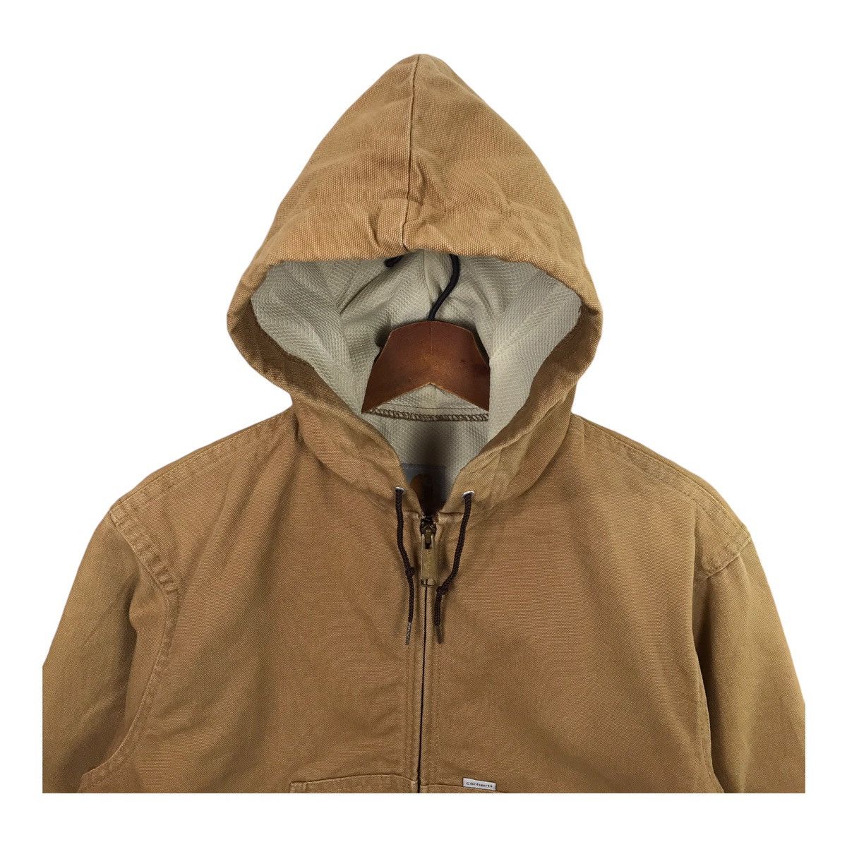 Carhartt Vintage Carhartt Hoodie Thermal Lined Duck Active Jacket Size US M / EU 48-50 / 2 - 2 Thumbnail