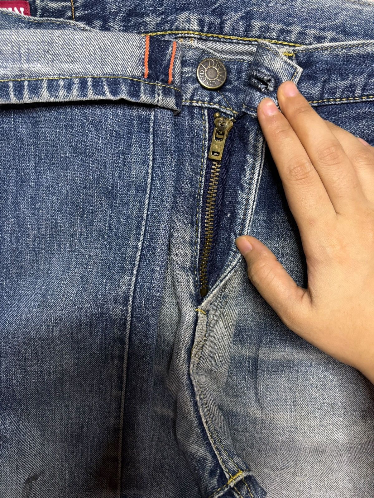 Edwin × Japanese Brand Vintage Japanese Edwin 505 Selvedge Mud Wash Distress Jeans Size US 31 - 4 Thumbnail